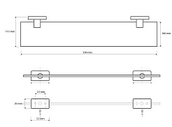 Bemeta Полка стеклянная Niki 153102042 – фотография-2