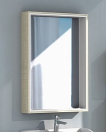 Акватон Зеркальный шкаф "Фабиа 65" ваниль – фотография-1