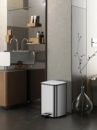 WeltWasser Ведро для мусора WW Wally MT 12L сталь матовая – фотография-7