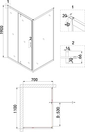 Niagara Душевой уголок Nova NG-63-11A-А70 – фотография-3
