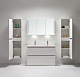 BelBagno Тумба с раковиной напольная ENERGIA-N 1200 Bianco Lucido, с двумя чашами – фотография-8