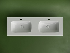 Ceramicanova Мебельная раковина Grace 141 с двумя чашами CN7022 белая – фотография-2