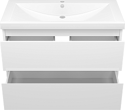 Misty Тумба для умывальника Алиса 90, 2 ящика, подвесная – фотография-3