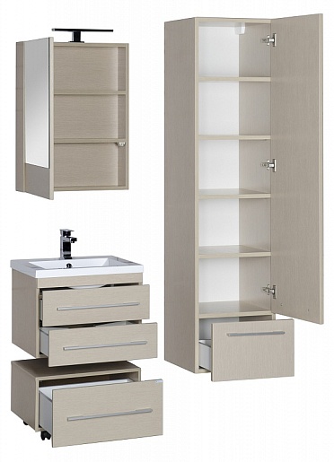 Aquanet Тумба подкатная "Нота 58" светлый дуб – фотография-6