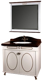 Водолей Мебель для ванной "Анжелика 90" F-1 коричневая – фотография-1