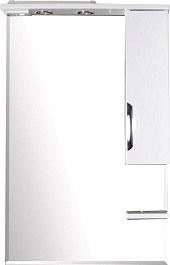 ASB-Mebel Зеркальный шкаф Мессина 70 белый – фотография-2