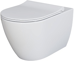 Ambassador Сиденье для унитаза Queen тонкое белое – фотография-2