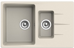Ewigstein Мойка кухонная Gerd 60KF бежевый – фотография-2