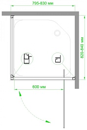 Royal Bath Душевой уголок HV-C-CH 80х80х185 – фотография-3