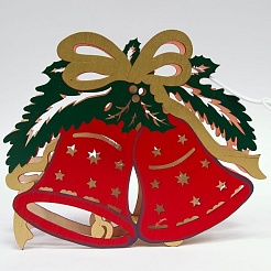 Feron Деревянная световая фигура Колокольчики красные LT069 – фотография-1