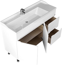 СанТа Тумба под раковину Лондон 120 белая – фотография-2