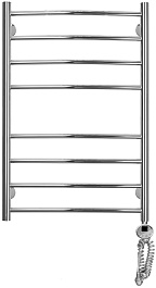 Domoterm Полотенцесушитель электрический Калипсо П8 500x800 ER хром – фотография-1