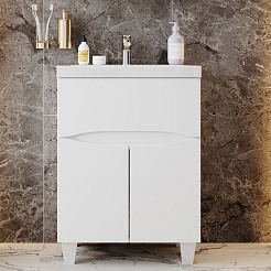 Onika Тумба под раковину Стрим 60.12 белая – фотография-6