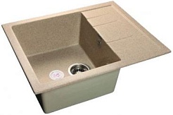 Granfest Мойка кухонная Quadro GF-Q650L Песочный – фотография-1