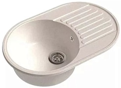 Granfest Мойка кухонная Quarz GF-Z18 Белая – фотография-1