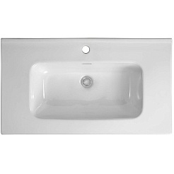 Aquatek Тумба с раковиной Вега 80 подвесная шалфей зеленый – фотография-5