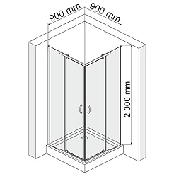 WasserKRAFT Душевой уголок Leine 35P03 – фотография-4