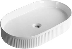 Ceruttispa Раковина накладная 58 CR8009 белая – фотография-1