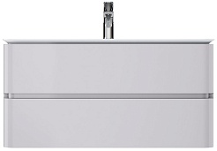 Am.Pm Тумба под раковину  Sensation 100 серый шелк – фотография-1