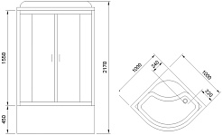 Royal Bath Душевая кабина 100x100 RB 100BK4-MM – фотография-4