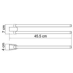 WasserKRAFT Держатель полотенец рога "Berkel K-6831" – фотография-3