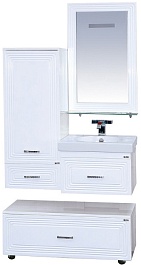 Misty Тумба с раковиной Европа 50 белая – фотография-4