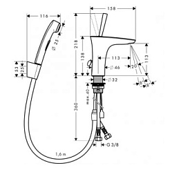 Hansgrohe Смеситель PuraVida 15275400 для раковины – фотография-2