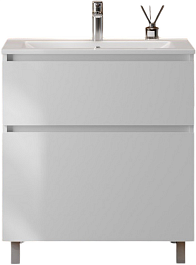 Teymi Тумба с раковиной Laina 75 белая матовая – фотография-1