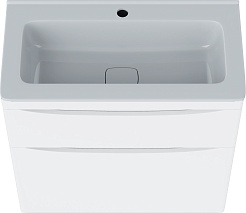 Vivon Тумба с раковиной Ostin 70 напольная белая матовая – фотография-7