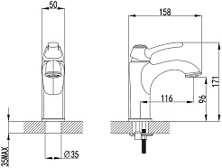 Iddis Смеситель для раковины Oldie OLDYG00i01 – фотография-3