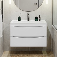 Vivon Тумба под раковину Ostin 80 подвесная белая матовая