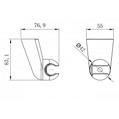 Lemark Настенный держатель LM8080C – фотография-2