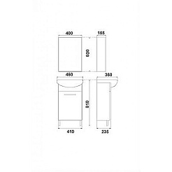 Aqwella Мебель для ванной Мастер-Бокс 45 – фотография-2