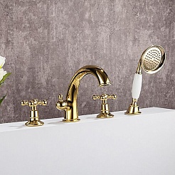 Gappo Смеситель для вынны G89-6 G1189-6 золото – фотография-3