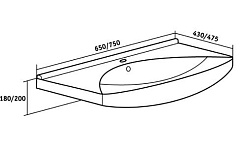 Runo Мебель для ванной Толедо 75 – фотография-7
