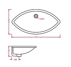 ArtCeram Раковина DPL003 Drop 80 – фотография-3