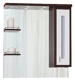 Бриклаер Мебель для ванной Бали 75 R венге – фотография-5