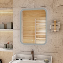 Continent Зеркало Glamour Led 600x800 – фотография-7