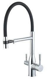 Frap Смеситель для кухни F4398 хром – фотография-1