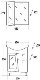 Onika Мебель для ванной "Валенсия 65" L – фотография-4