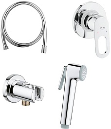 Grohe Гигиенический душ BauLoop 124895 со смесителем хром – фотография-1