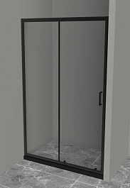 BelBagno Душевая дверь в нишу 140/195 UNO-195-BF-1-140-C-NERO – фотография-1