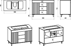 Brevita Тумба под раковину Enfida 100 зеленая – фотография-6