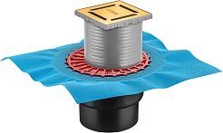 BERGES Wasserhaus Душевой трап Zentrum Norma 100 092462 золото глянец – фотография-1