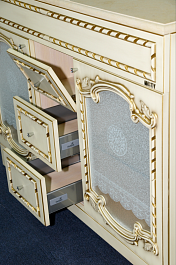 Misty Мебель для ванной Элис 120 бежевая патина – фотография-14