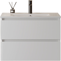 Teymi Тумба с раковиной Laina 70 подвесная белая матовая