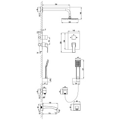 Lemark Душевая система Unit LM4522C – фотография-2