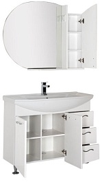 Aquanet Мебель для ванной "Моника 105" белый – фотография-10