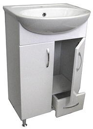 СанТа Мебель для ванной Сити Ника 50 L с ящиком – фотография-3