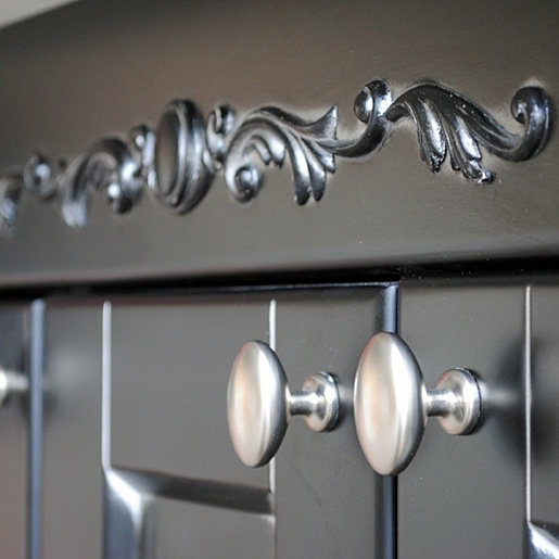 Атолл Тумба с раковиной Александрия 100 K черная – фотография-4